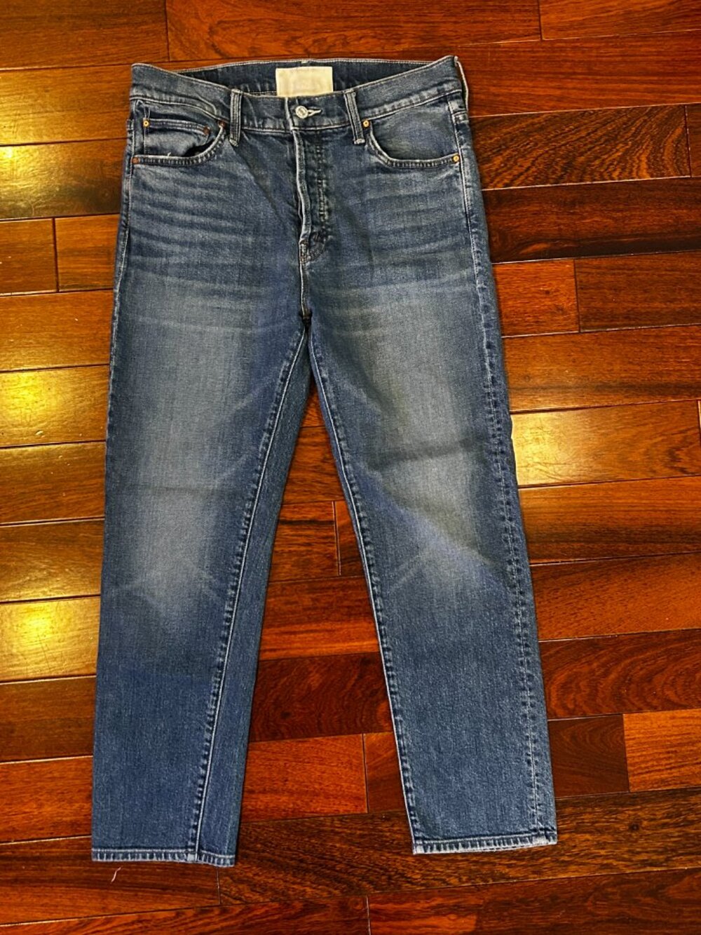 MOTHER The Scrapper Ankle Jeans Cowboys Don't Cry Size 28 - Picture 2 of 8